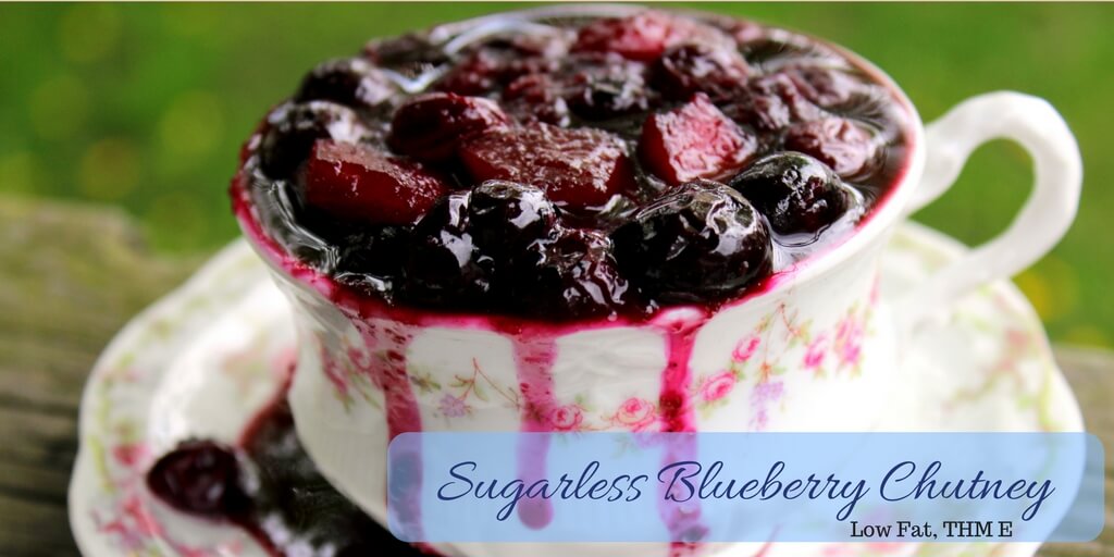 Sugarless Blueberry Chutney - Wonderfully Made and Dearly Loved