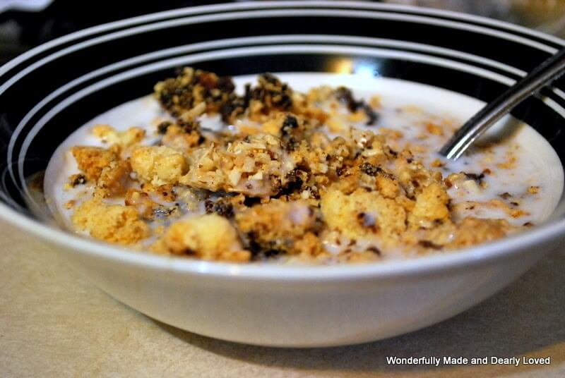 Trim Healthy Mama Satsifying Cereal Options Coco Caramel Crunch Cereal (low carb, sugar free, THM S)