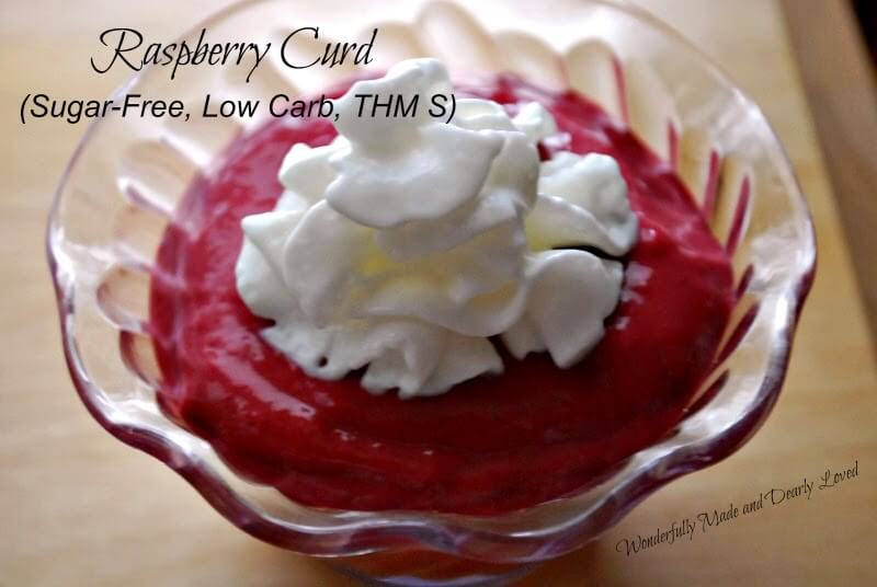Raspberry Curd (sugar free, low carb and THM S)
