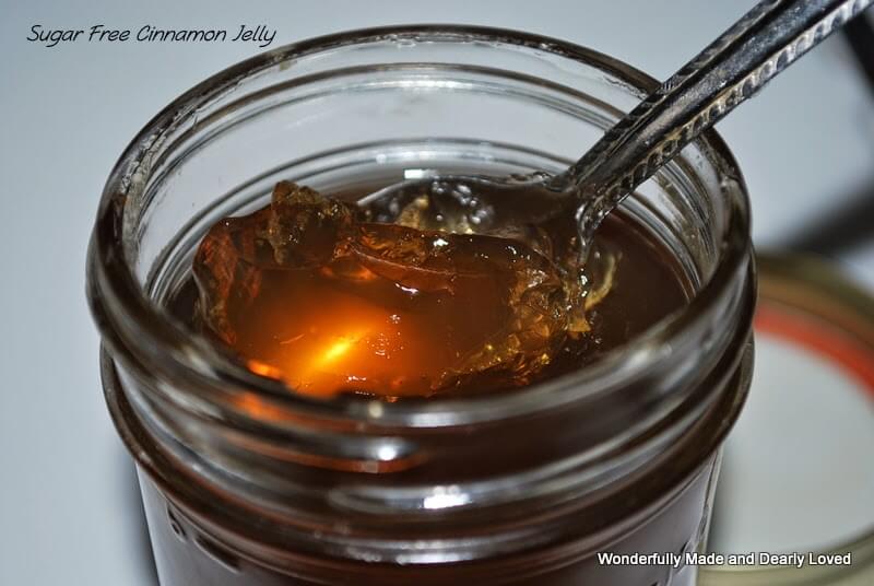 Sugarless Cinnamon Jelly is perfect for Trim Healthy Mama and Low Carb lifestyles.