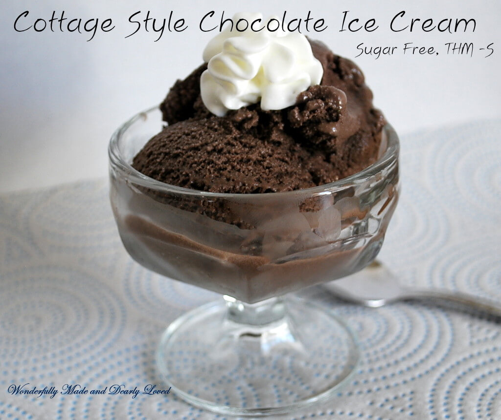 Cottage Style Chocolate Ice Cream