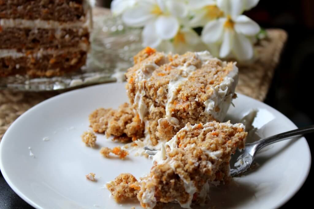 Sugar Free Coconut Carrot Cake (THM S, Low Carb)