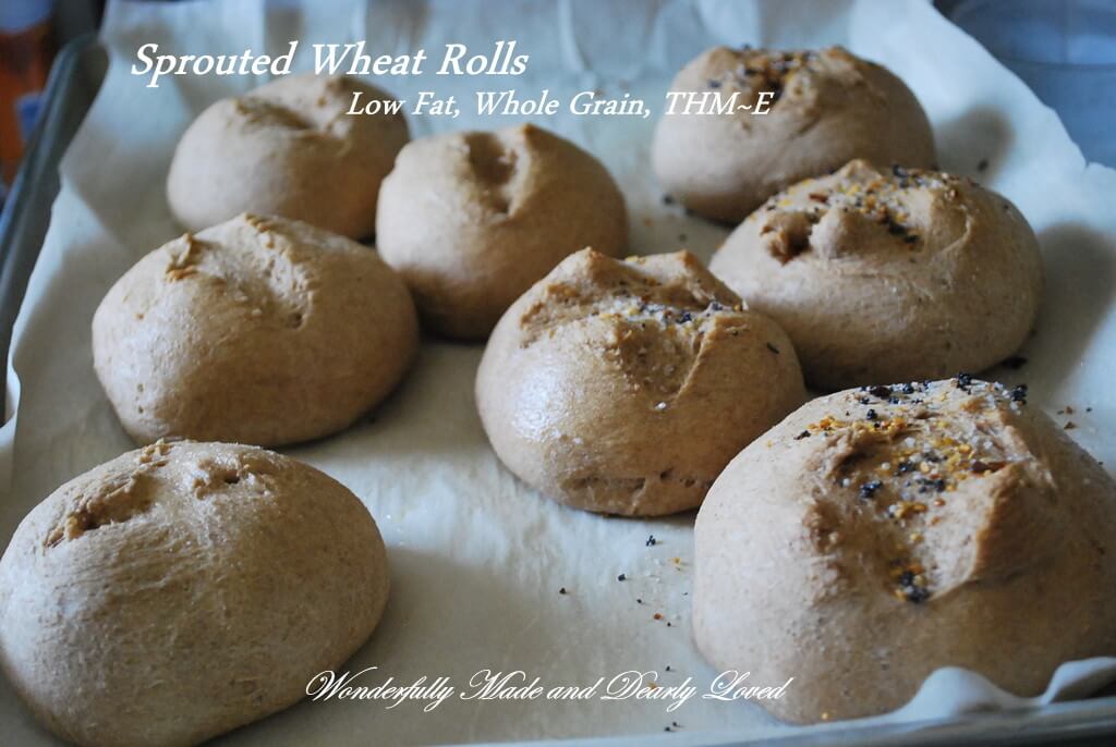 Sprouted Wheat Rolls made with Sprouted Wheat Dough