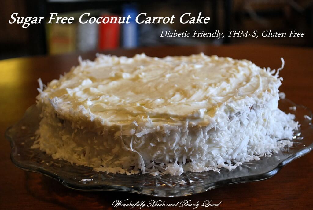 Sugar Free Coconut Carrot Cake