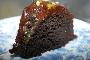 Brownie Caramel Cake (THM~S, Low Carb)