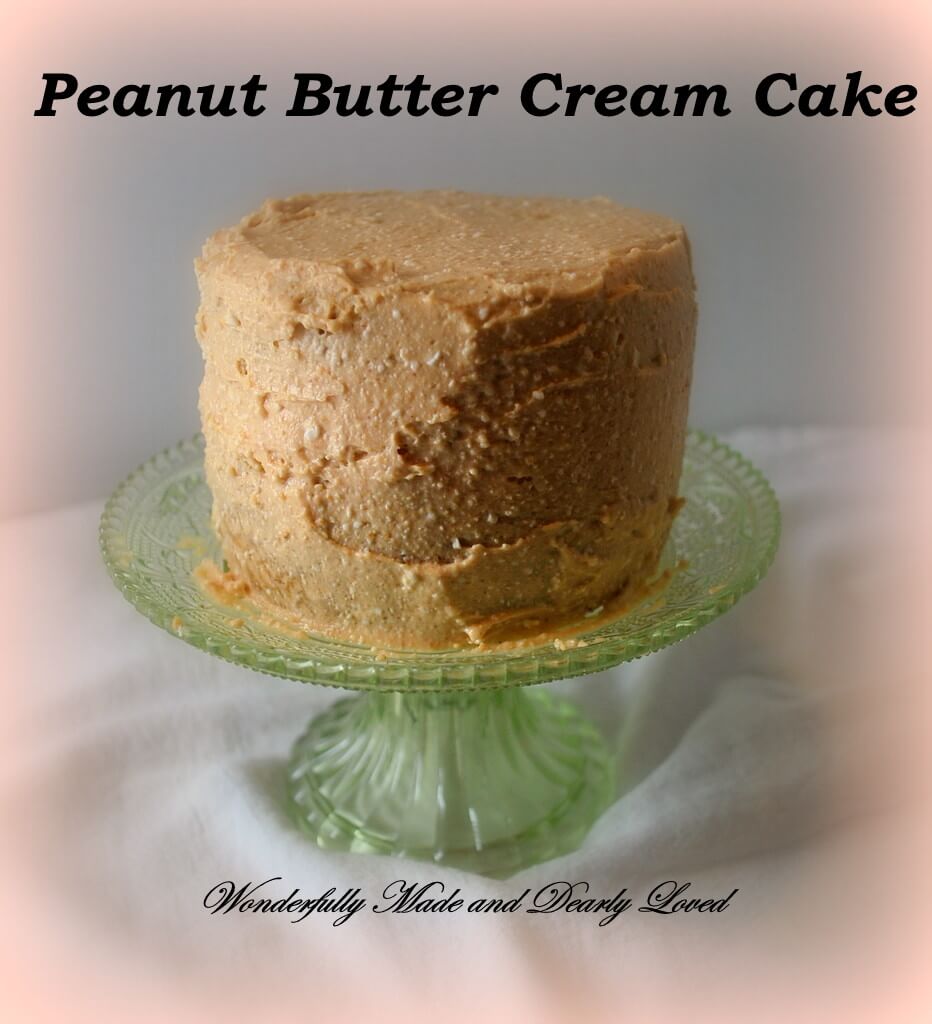 Peanut Butter Cream Cake, Pedestal