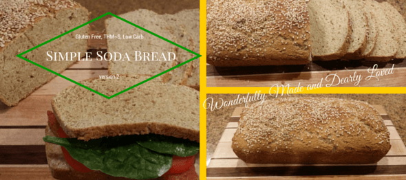 Simple Soda Bread {Low Carb, THM~S, Gluten Free}