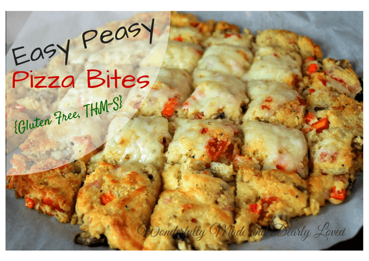 Easy Peasy Pizza Bites for a Trim and Healthy Lifestyle {Gluten Free, THM~S}