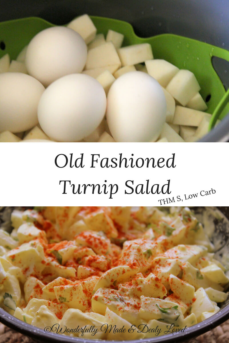 Old Fashioned Turnip Salad (THM S, Low Carb)