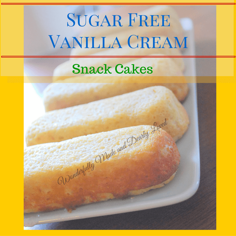 Sugar Free Vanilla Cream Snack Cakes (THM~S, Low Carb, Diabetic Friendly)