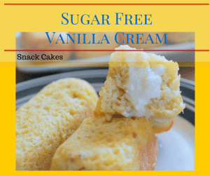 Sugar Free Vanilla Cream Snack Cakes (THM S, Low Carb)