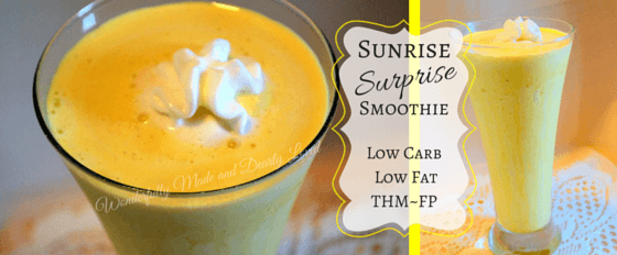 A citrus sunrise surprise smoothie that is both low carb and low fat. This citrus smoothie wakes your senses and packs a full load of protein and other nutrients into your morning.