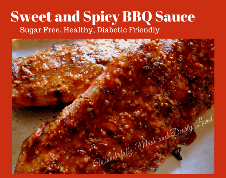 Sweet and Spicy BBQ Sauce (Sugar Free, THM, Low Carb, Low Fat, Gluten Free)