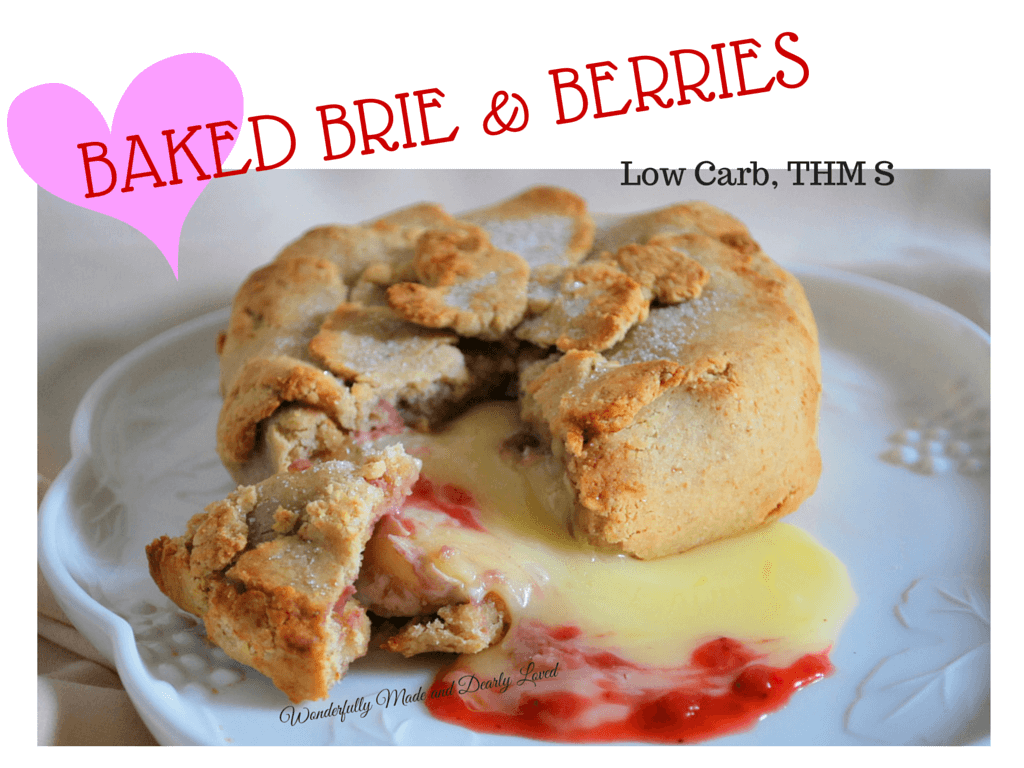 Baked Brie and Berries (Low Carb, THM S) is a wonderful way to celebrate Valentine's Day