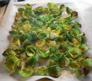 Roasted Brussels Scoops (Low Carb, Low Fat THM FP)