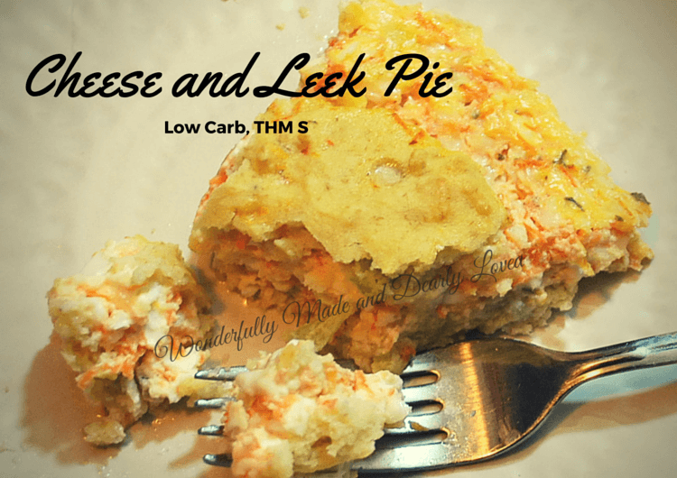 Irish Cheese and Leek Pie (low carb, THM S)