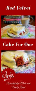 Red Velvet Cake for One (Low Carb, THM S)