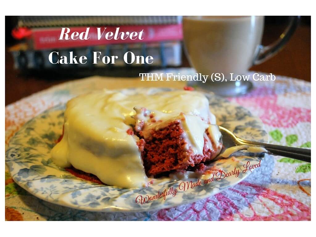This little Red velvet cake is amazing for breakfast or a snack anytime of day!! It is low carb and THM (S) friendly.