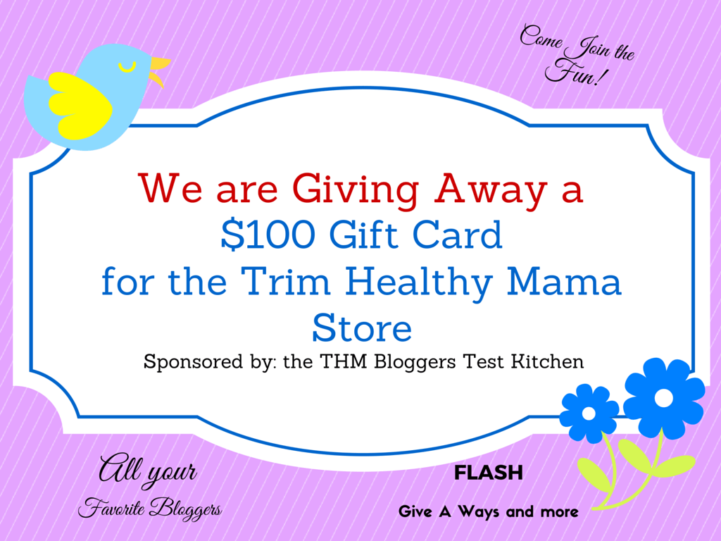 $100 Trim Healthy Mama Gift CertificateGive Away