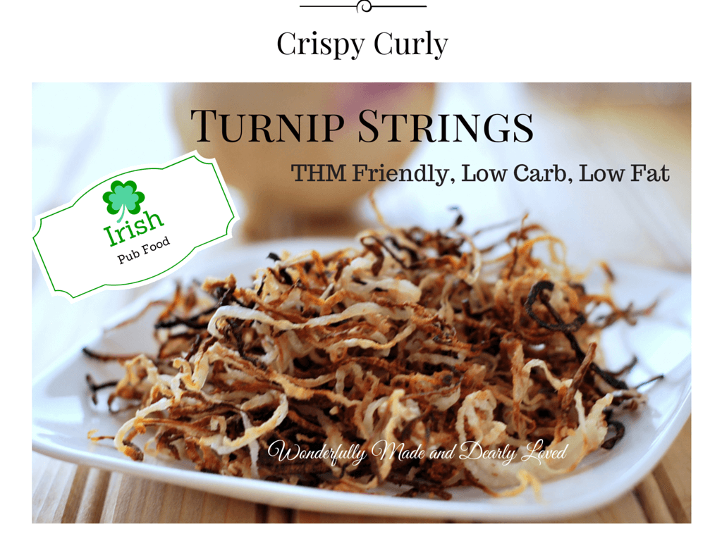 Crispy Curly Turnip Strings (THM FP or S, Low Carb, Low Fat)