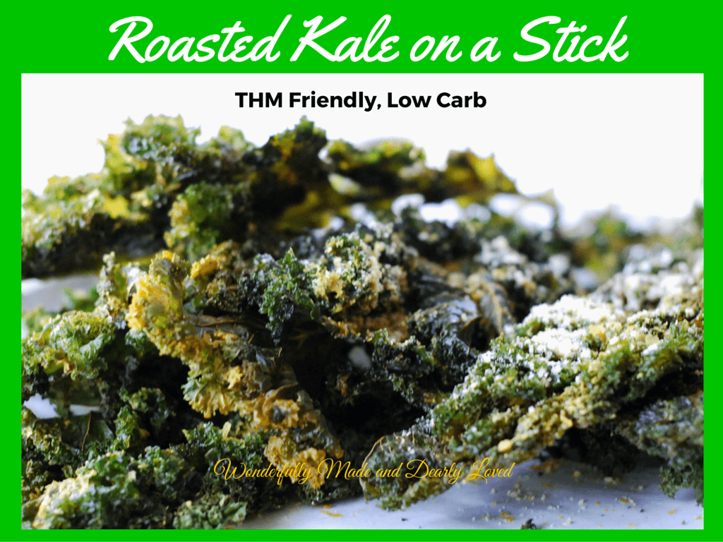 Roasted Kale on a Stick(THM Deep S, Low Carb)