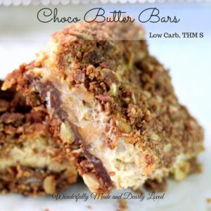 Choco Butter Bars (Low Carb, THM S, Sugar Free)