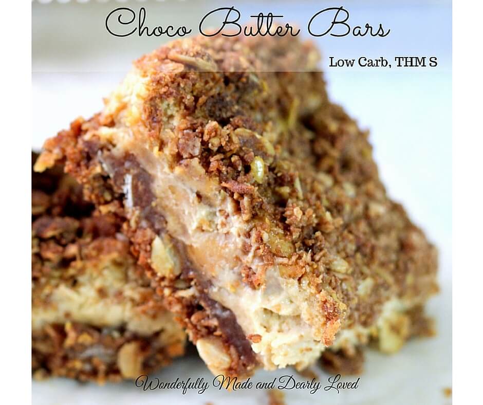 Choco Butter Bars (THM S, Low Carb, Sugar Free)