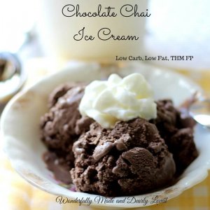 Chocolate Chai Ice Cream (Low CArb, Low Fat, THM FP)