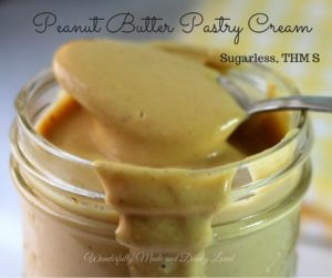 Peanut Butter Pastry Cream (Sugarless, THM S, Low Carb)
