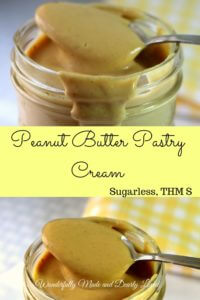 Peanut Butter Pastry Cream ( Sugar Free, THM S, Low Carb)
