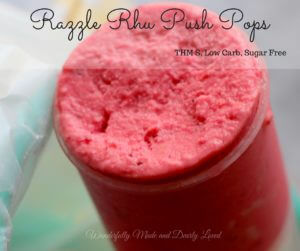 Razzle Rhu Push Pops (THM S, Sugar Free, Low Carb)