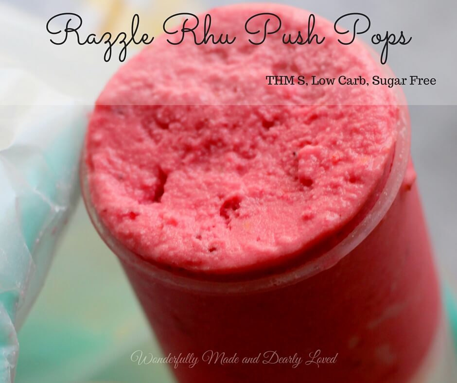 Razzle Rhu Push Pops (THM S, Sugar Free, Low Carb)