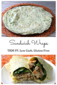 Slimming Sandwich Wraps (THM FP, Low Carb, Low Fat, Gluten Free)