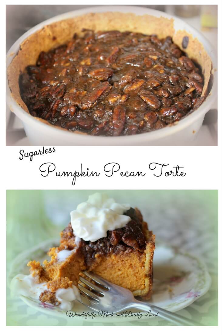 Sugarless Pumpkin Pecan Torte - Wonderfully Made and Dearly Loved