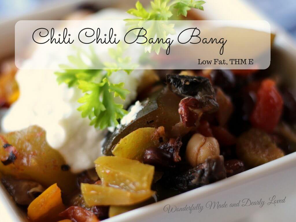 Chili Chili Bang Bang (THM E, Low Fat, Vegetarian)
