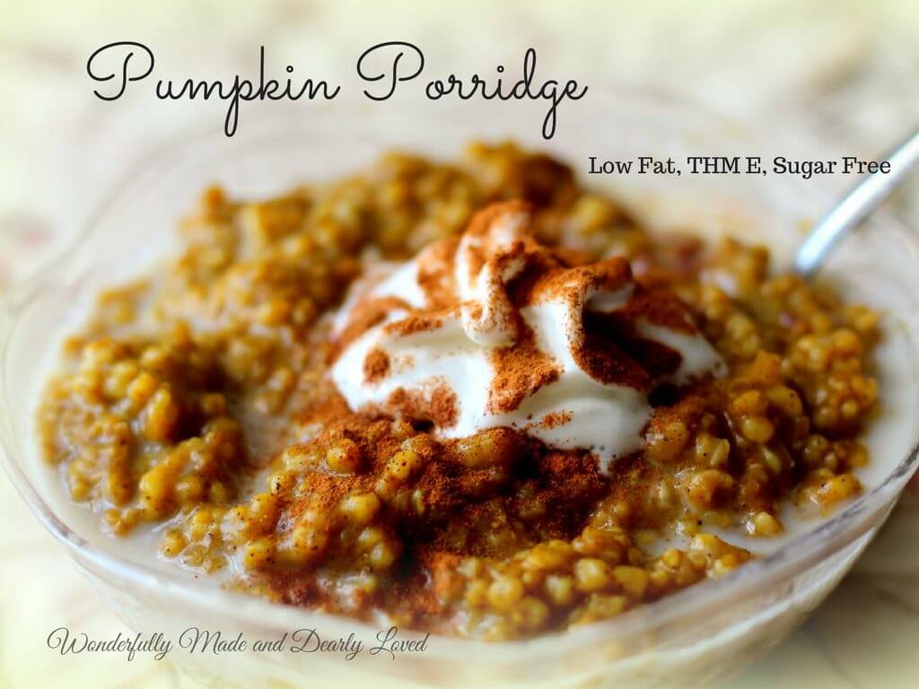 Pumpkin Porridge (Low Fat, THM E, Sugar Free)