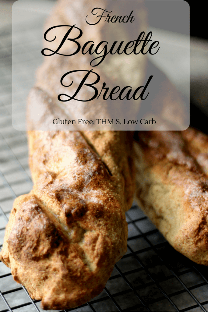 French Baguette Bread that works for Low Carb and Trim Healthy Mama lifestyles. This would be a THM S