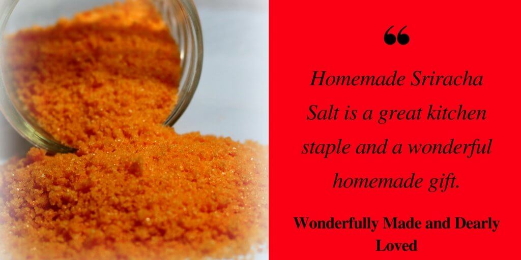 A spicy sriracha finishing salt to add zip to your dishes