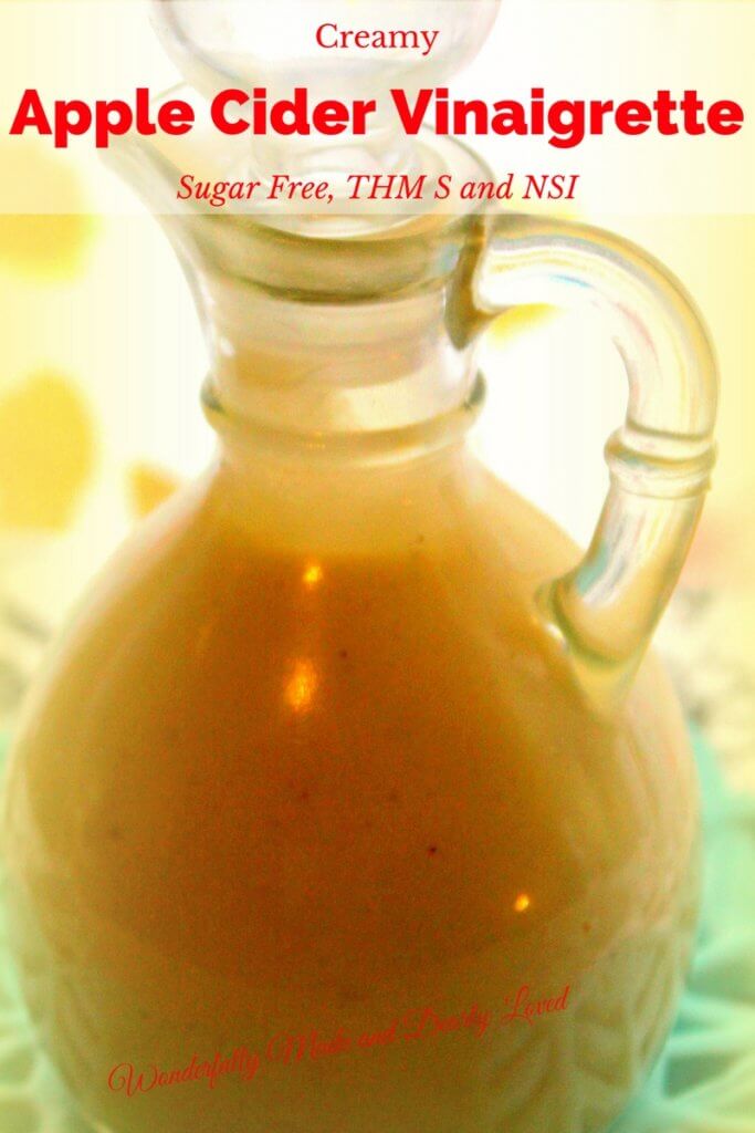 A sugar free Creamy Apple Cider Vinaigrette similar to Chik Fil A and Beef A Roo.