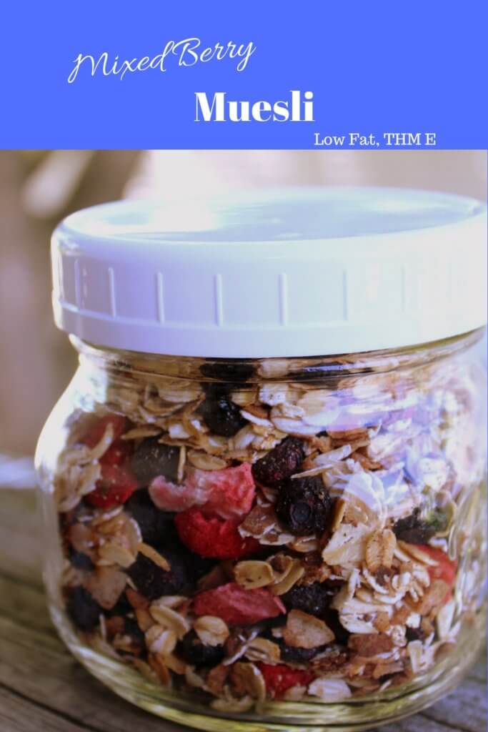 Mixed Berry Muesli is a great low fat trim healthy mama energizing cereal option.