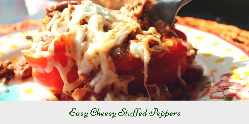 Easy Cheesy Stuffed Peppers (THM S, Low Carb)