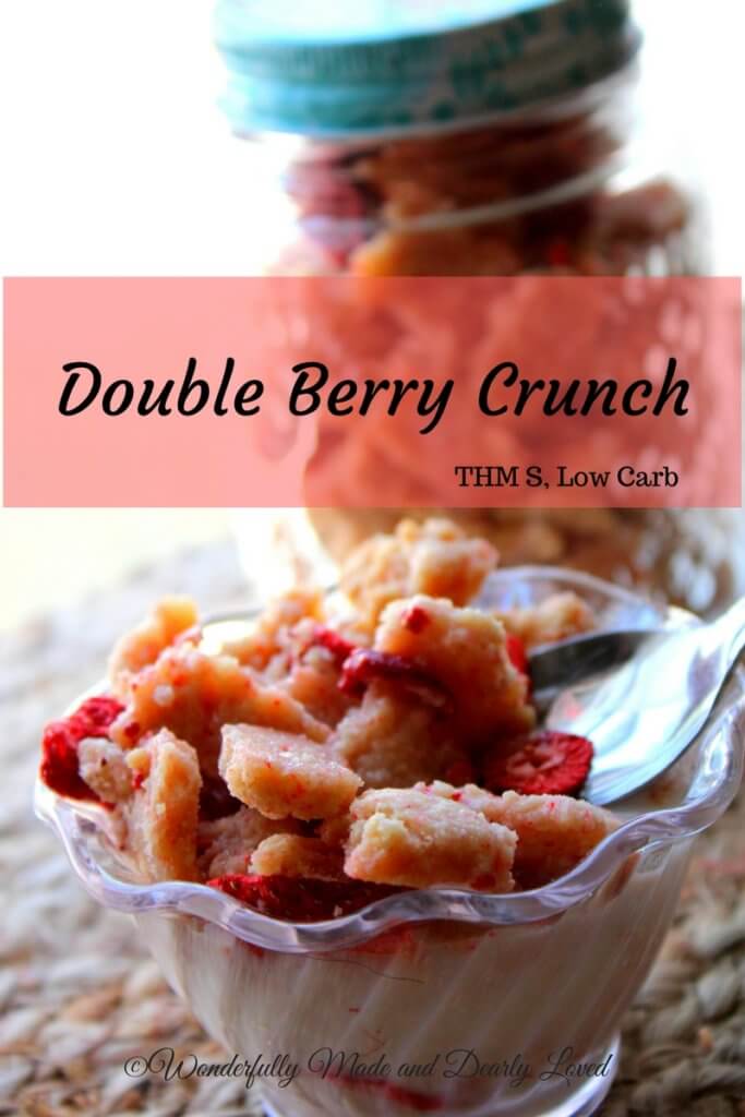 Double Berry Crunch is a trimming and healthy cereal option for those following the Trim Healthy Mama Lifestyle. This satisfying cereal can also be used as a yogurt topping and is a great craving buster.