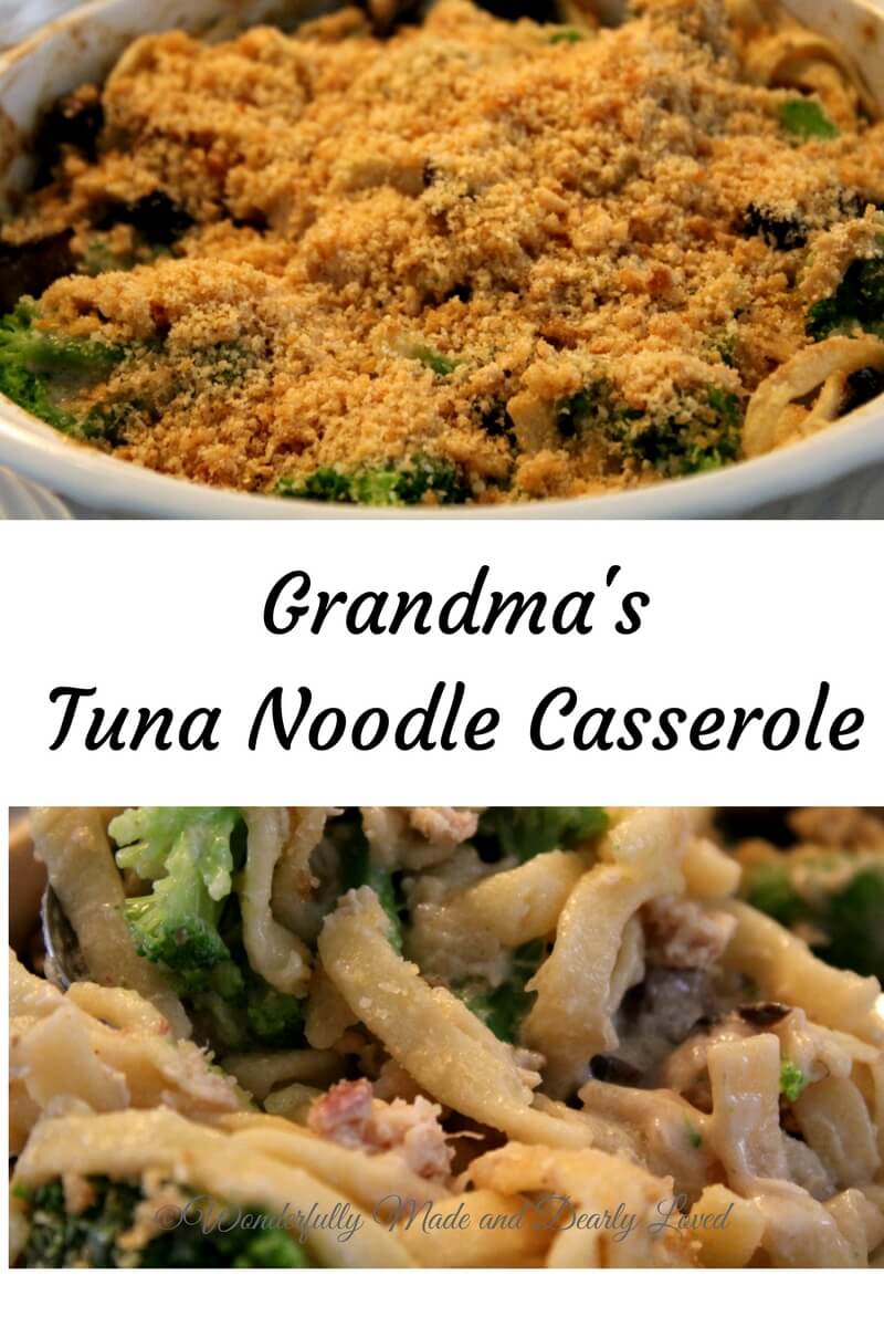 My Grandma's Tuna Noodle Casserole made low carb and thm friendly. #THM #Low Carb