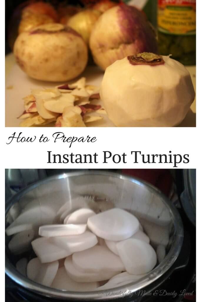 How to Prepare Instant Pot Turnips for your low carb or Trim Healthy Mama lifestyle.