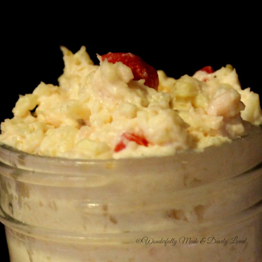 Pepper Jack Pimento Chicken Spread (THM S. Low Carb}