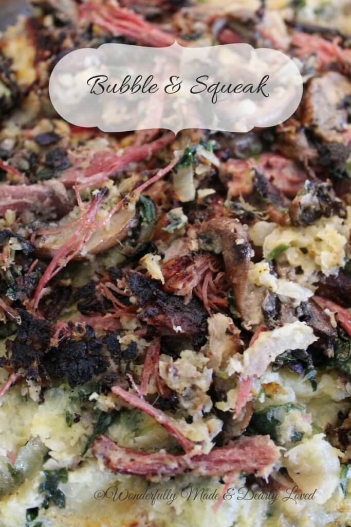 Low Carb Bubble & Squeak is a traditional style Irish/British breakfast.