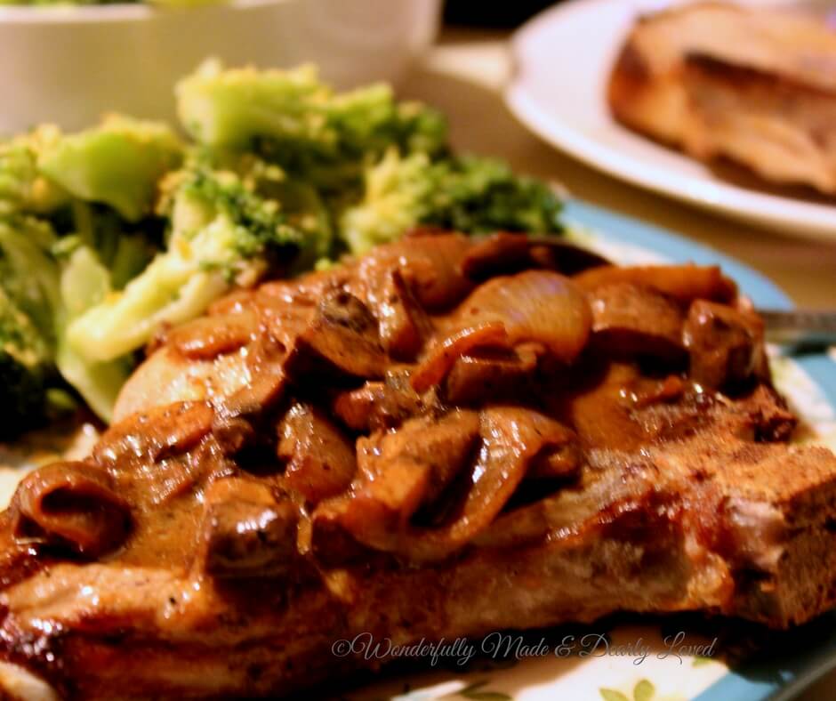 Smothered & Covered Pork Chops (Low Carb,THM S)