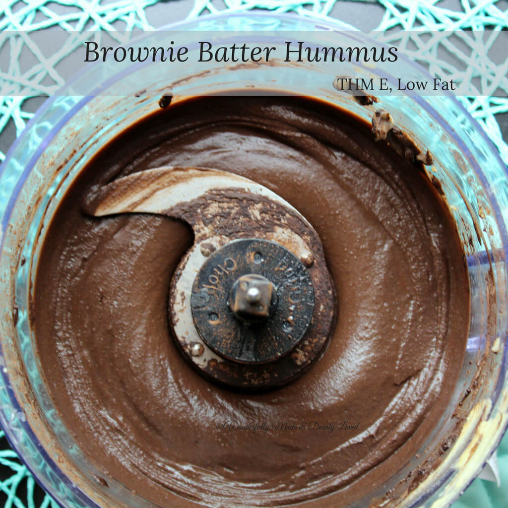 Brownie Batter Hummus (THM E, Low Fat)