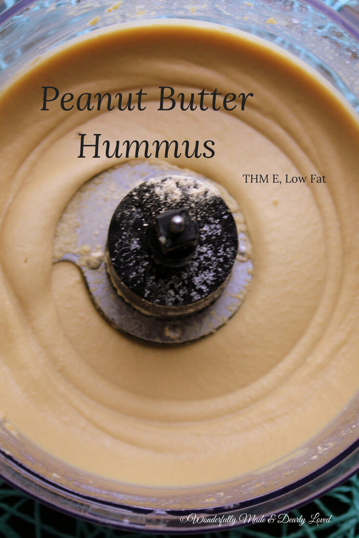 Peanut Butter Hummus (THM E, Low Fat)