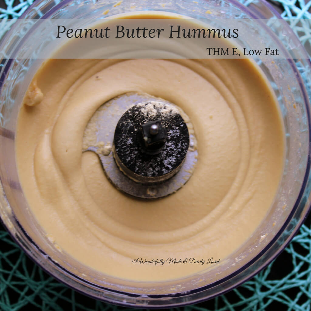 Peanut Butter Hummus (THM E, Low Fat)